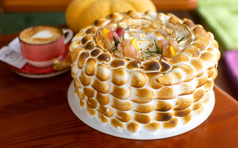 Торт «Шпинатно-мятный»