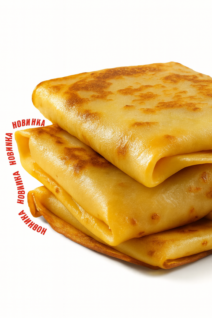 Блин с ветчиной и грибами