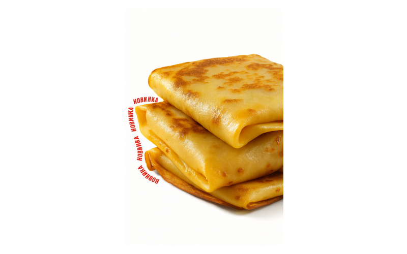 Блин с ветчиной и грибами