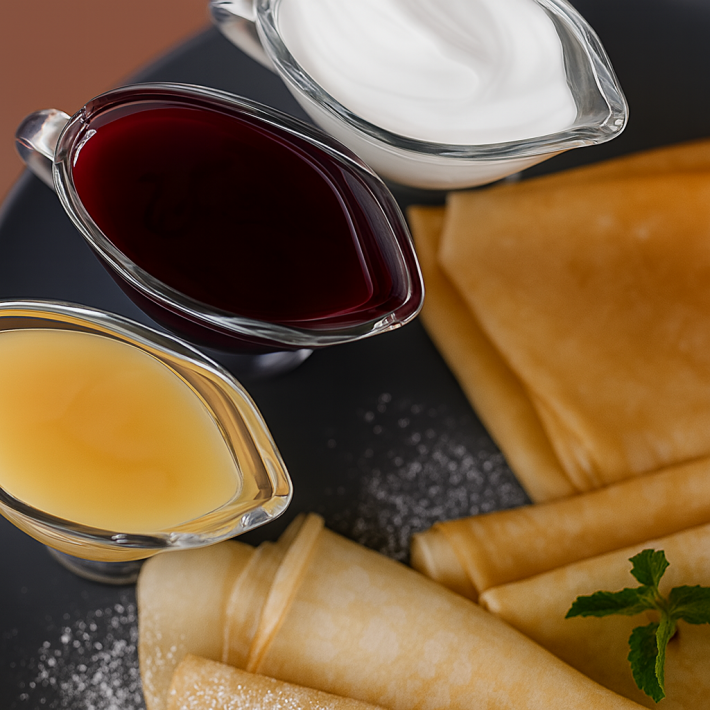 Блины со сметаной