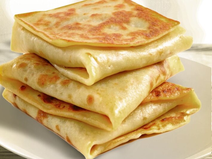 Блин с ветчиной и сыром