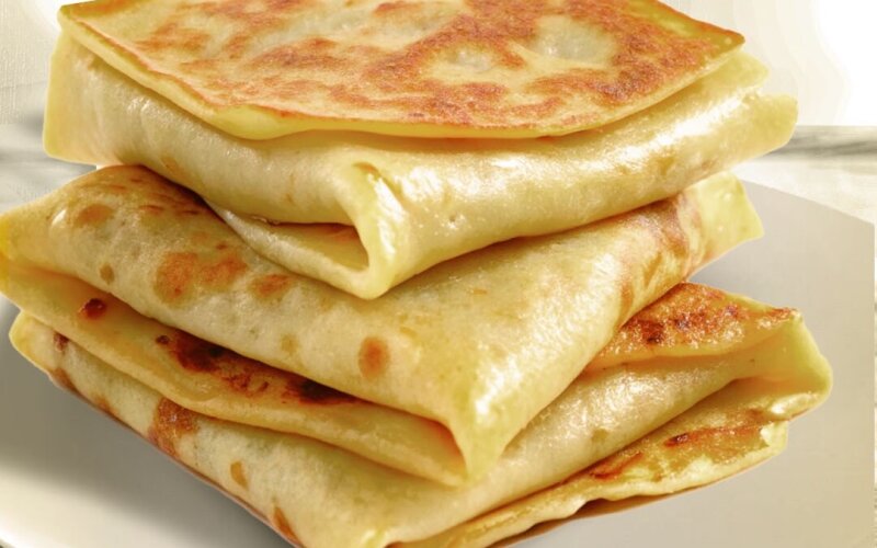 Блин с ветчиной и сыром