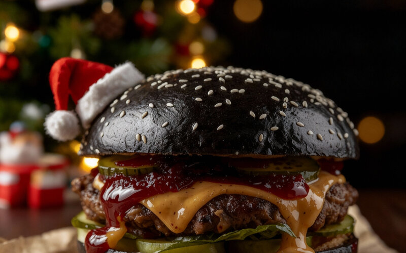 Бургер «Black Santa»