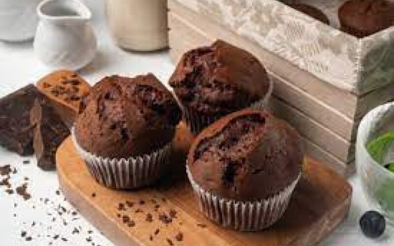 Маффин с изюмом , маффин с шоколадом