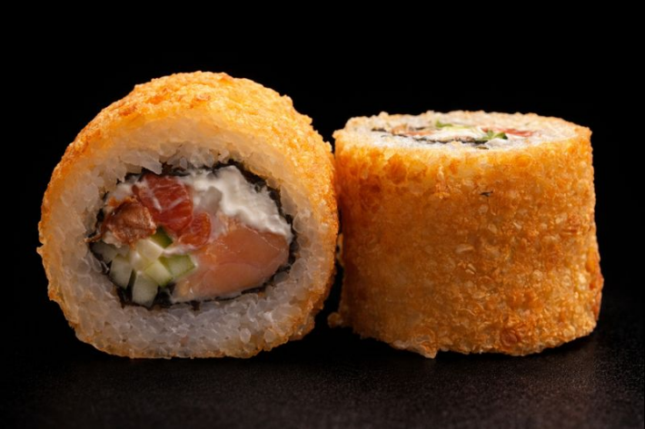 Темпура с форелью холодного копчения