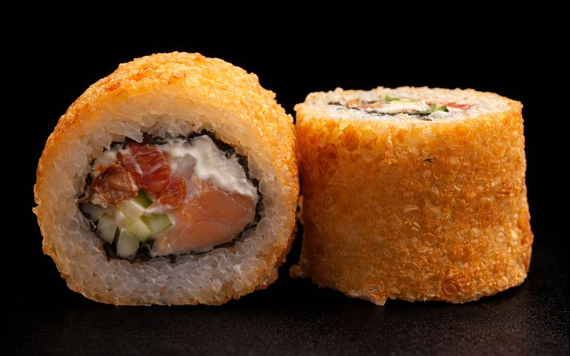 Темпура с форелью холодного копчения