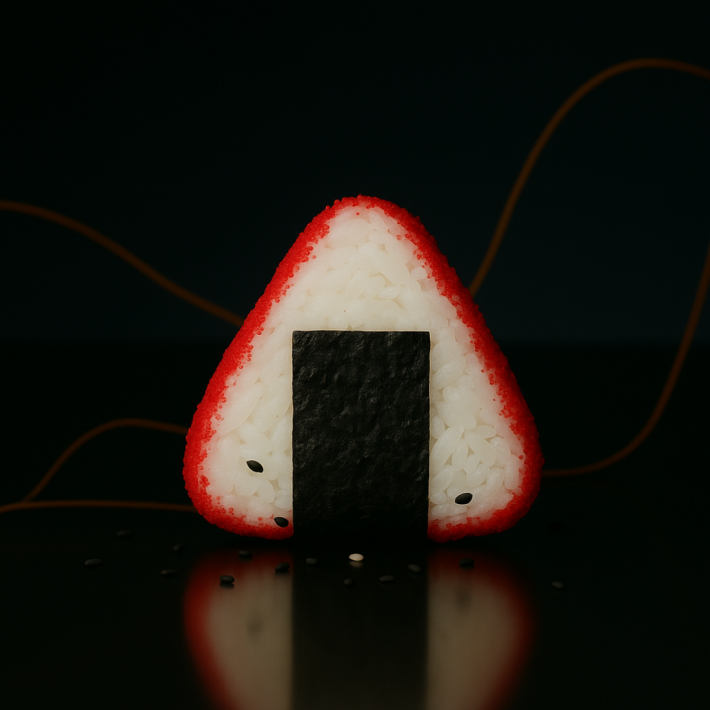 Онигири с жаренным лососем