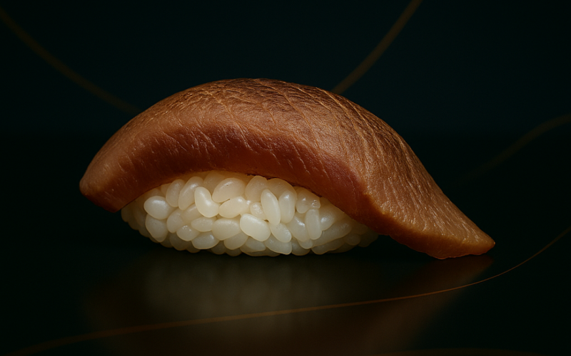 Нигири с опаленным тунцом