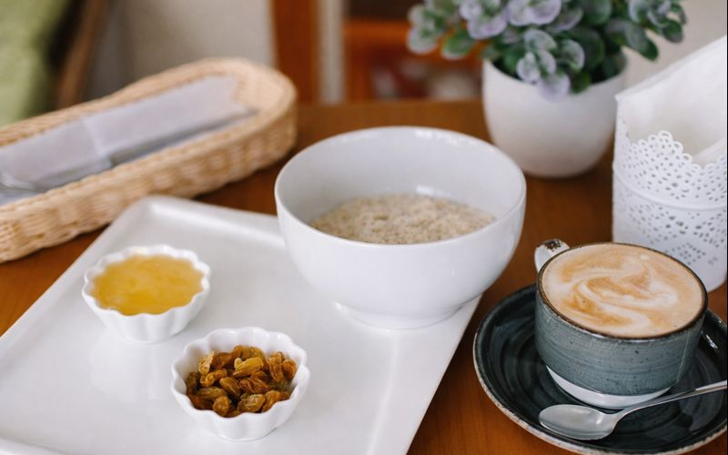 Каша овсяная с мёдом