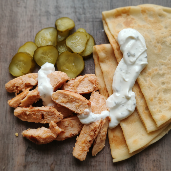 Блин «Курица и огурец»