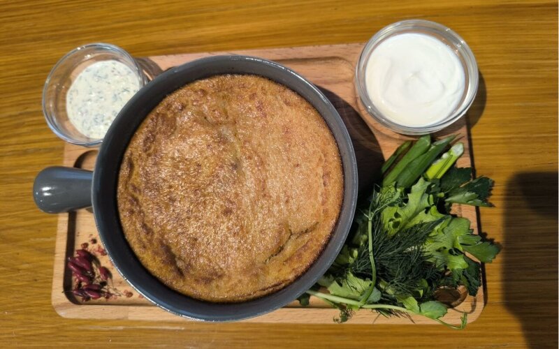 Бабка картофельная с мясом