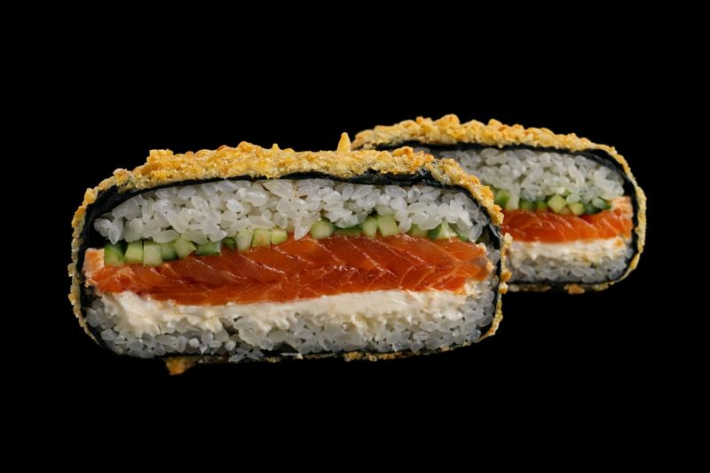 Суши бургер с форелью слабосолёной