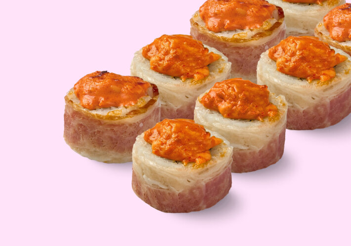 Ролл запечённый с беконом