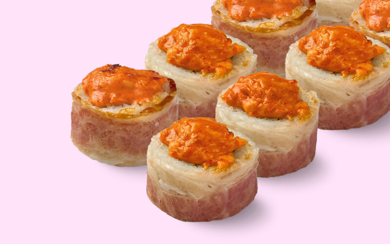 Ролл запечённый с беконом