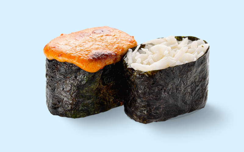 Краб гункан запечённый