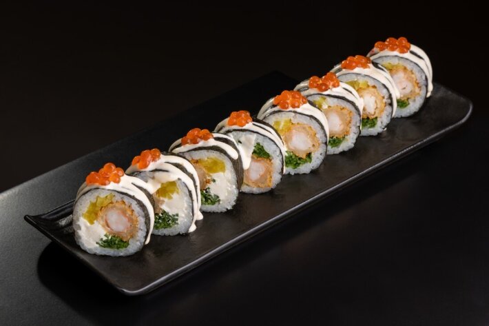 Футомаки креветка в темпуре