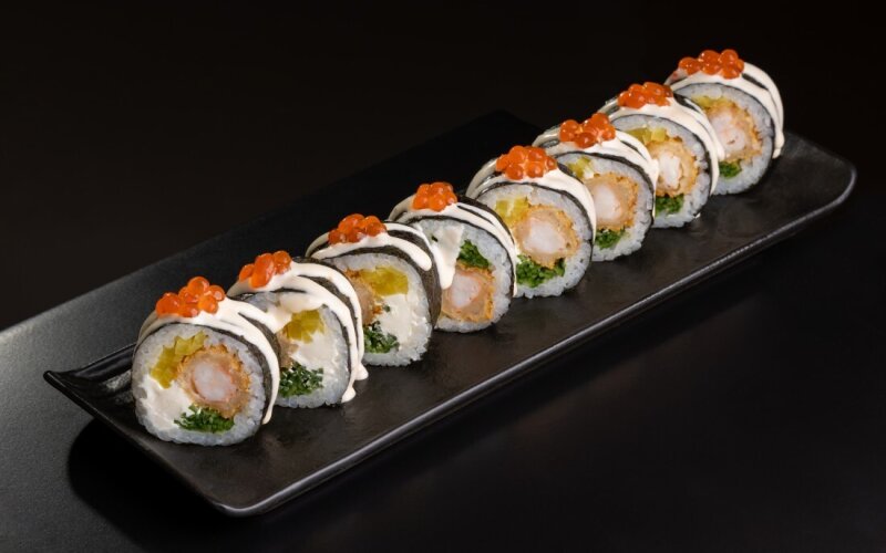 Футомаки креветка в темпуре