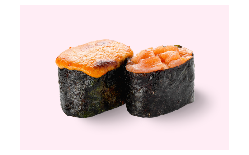 Лосось гункан запечённый