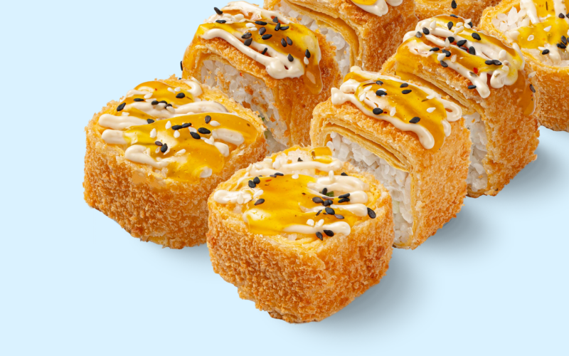 Ролл «Тортилья с курицей чили-ананас»