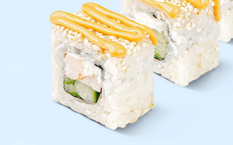 Ролл «Креветка 1000 островов»