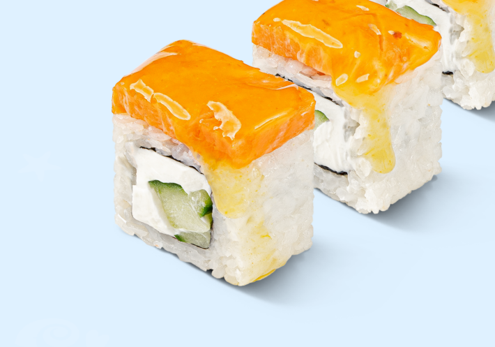 Ролл «Филадельфия чили-ананас»