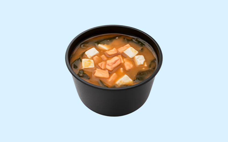 Мисо суп с лососем и тофу