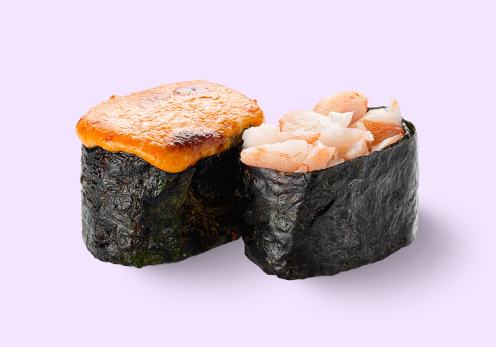 Креветка гункан запечённый