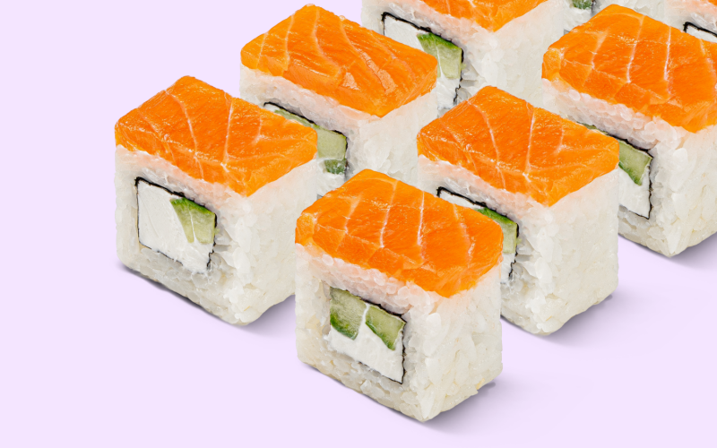 Ролл «Филадельфия с лососем холодного копчения лайт»