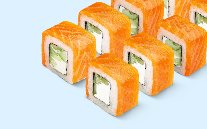 Ролл «Филадельфия с огурцом»