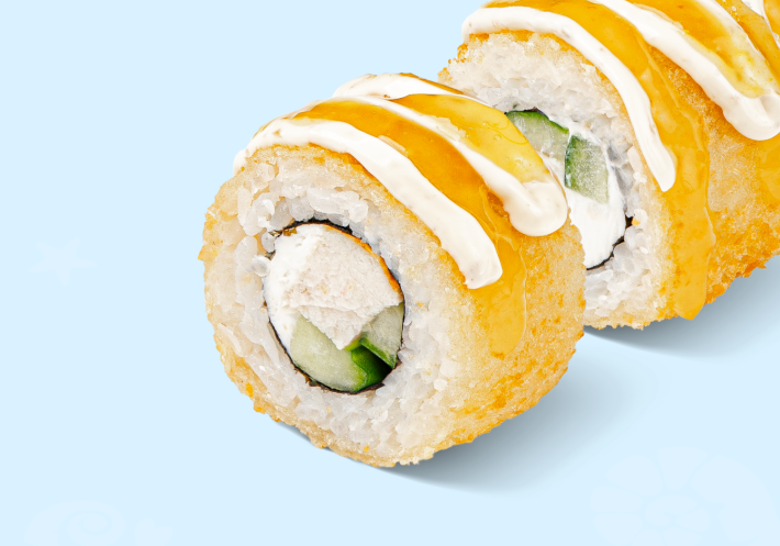 Ролл «Курица чили-ананас»