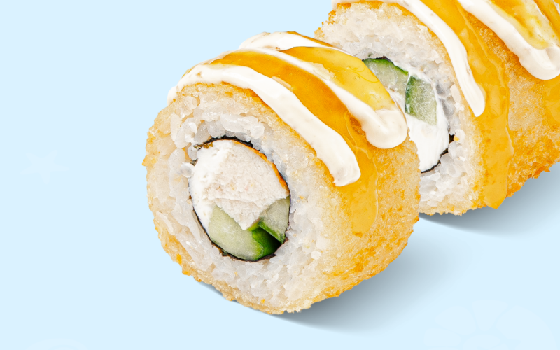 Ролл «Курица чили-ананас»