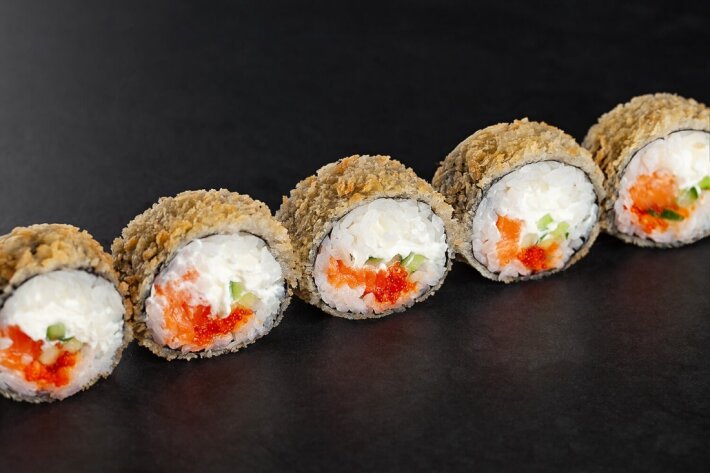 Лосось в темпуре