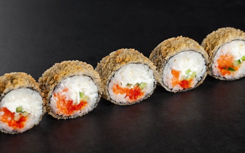 Лосось в темпуре