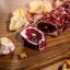 Рулет гранат с розой и фисташками