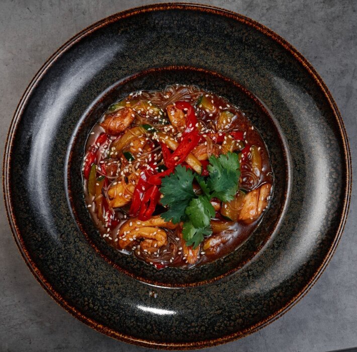 Фунчоза с курицей