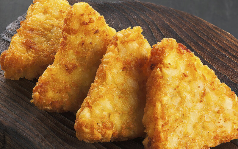 Оладьи картофельные со сметаной