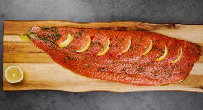 Филе королевской форели в маринаде для запекания