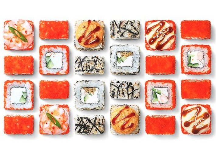 Сет «Дуэт креветки и угря»