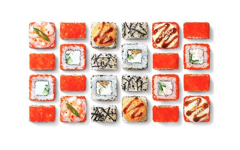 Сет «Дуэт креветки и угря»