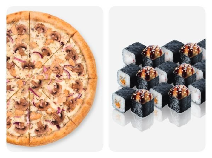 Пицца и запечённый капибокс