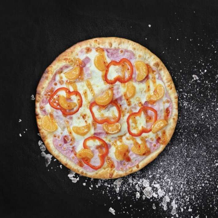 Пицца с мандаринами