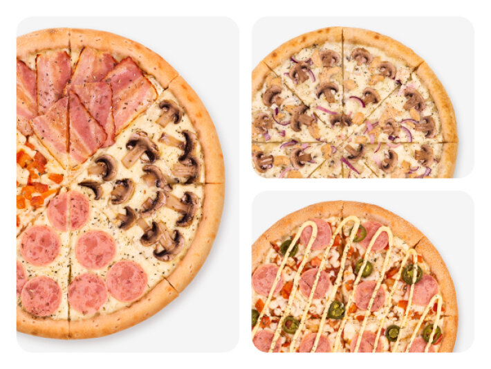 Комбо №6: Пиццы Горыныч, Четыре сезона и Цыпленок Ранч