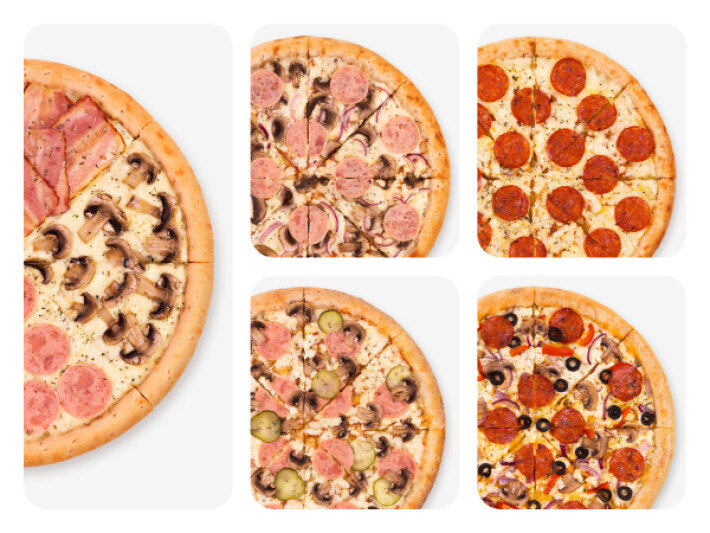 Пять пицц