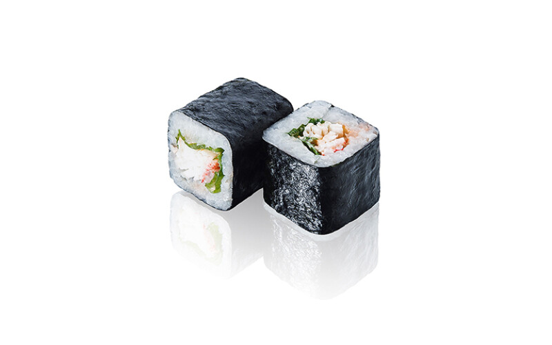 Острый ролл с крабом