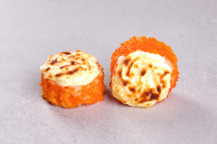 Запечённый ролл с креветкой