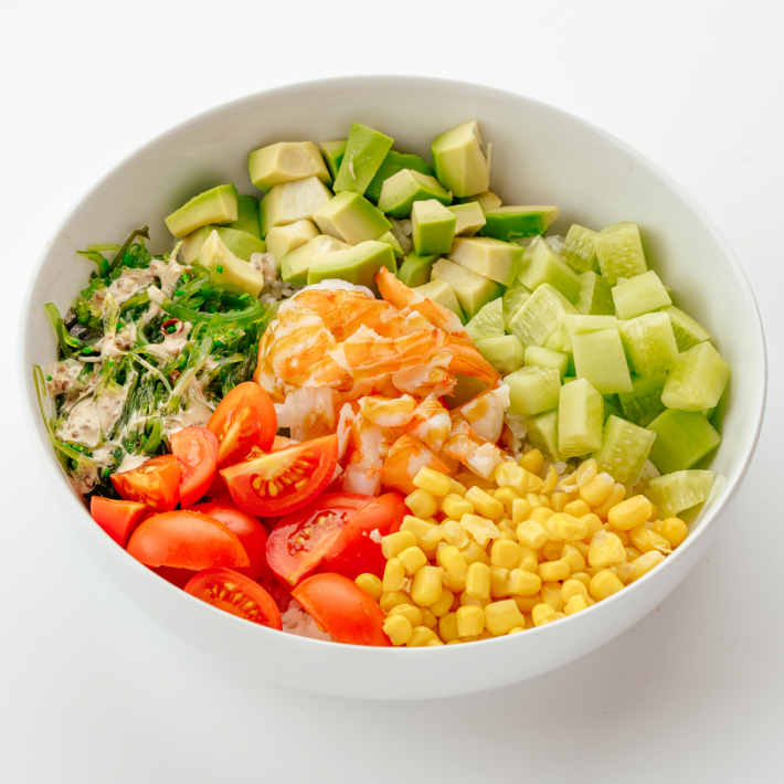 Поке с креветками