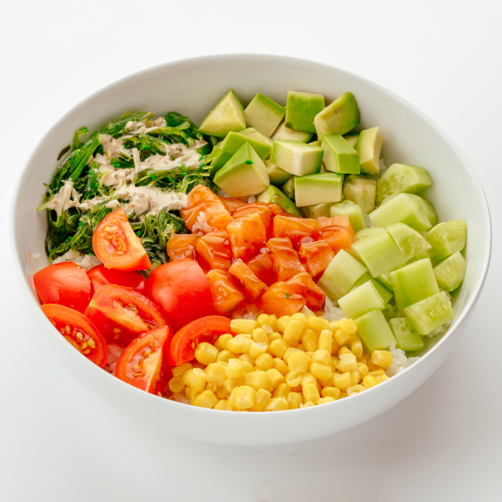 Поке с лососем