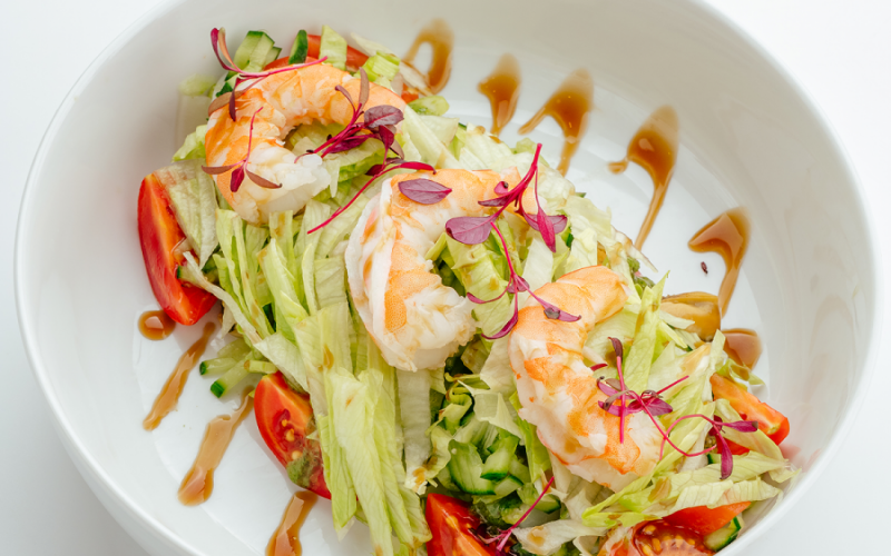 Салат с морепродуктами