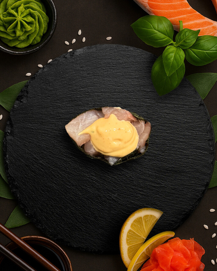 Гункан с окунем