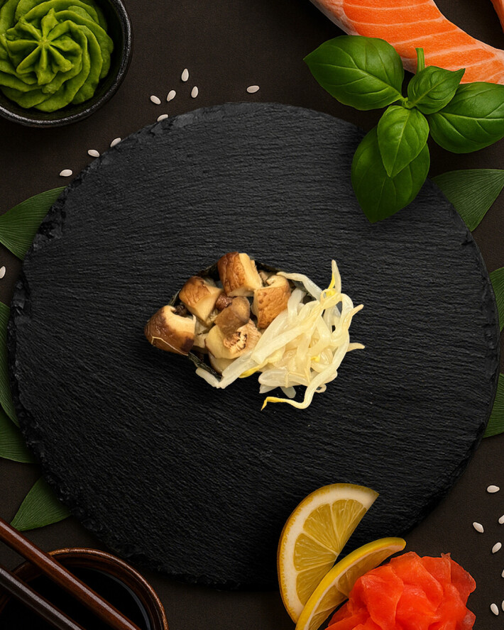 Гункан с шиитаке